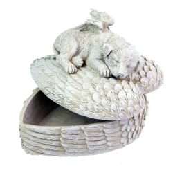 Dog Memorial Heart Urn Box