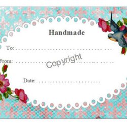 Quilt label V12 Blue Bird