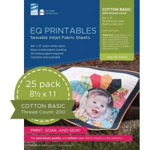 EQ Printables Inkjet Fabric 25pk