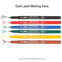 Permanent Fabric Markers Fine Tip SET 6