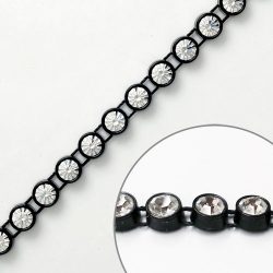 Diamante Rhinestone Clear Trim