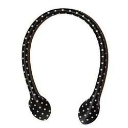 Bag Handles Polka Dot Black