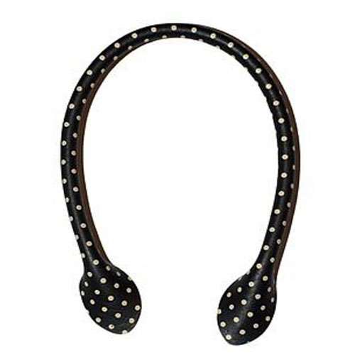 Bag Handles Polka Dot Black