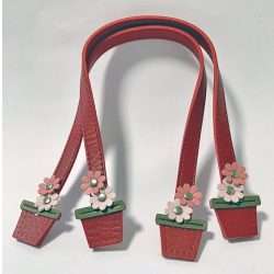 Bag Handles Leather Flower Pots