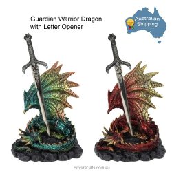 Warrior Dragon Statue Letter Opener Set /2