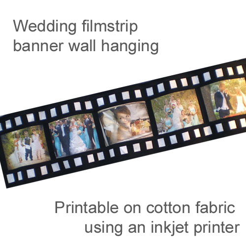 wedding filmstrip banner wall hanging