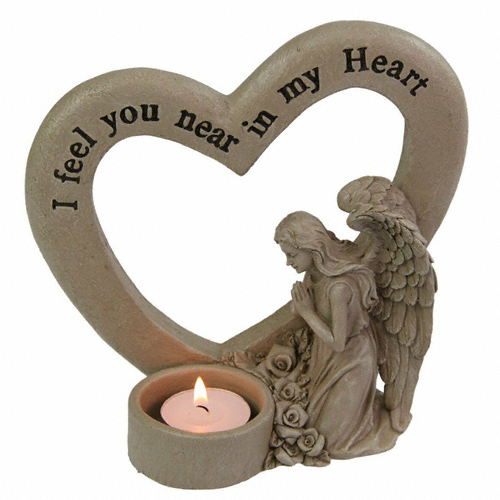 Angel Heart Candle Holder Memorial Free Gift