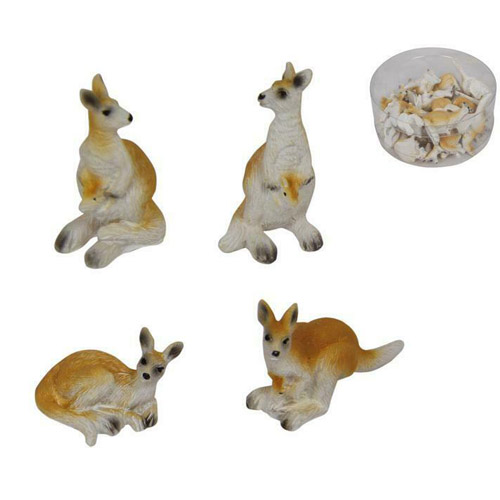 Kangaroo Miniature Figurines Set 24pc